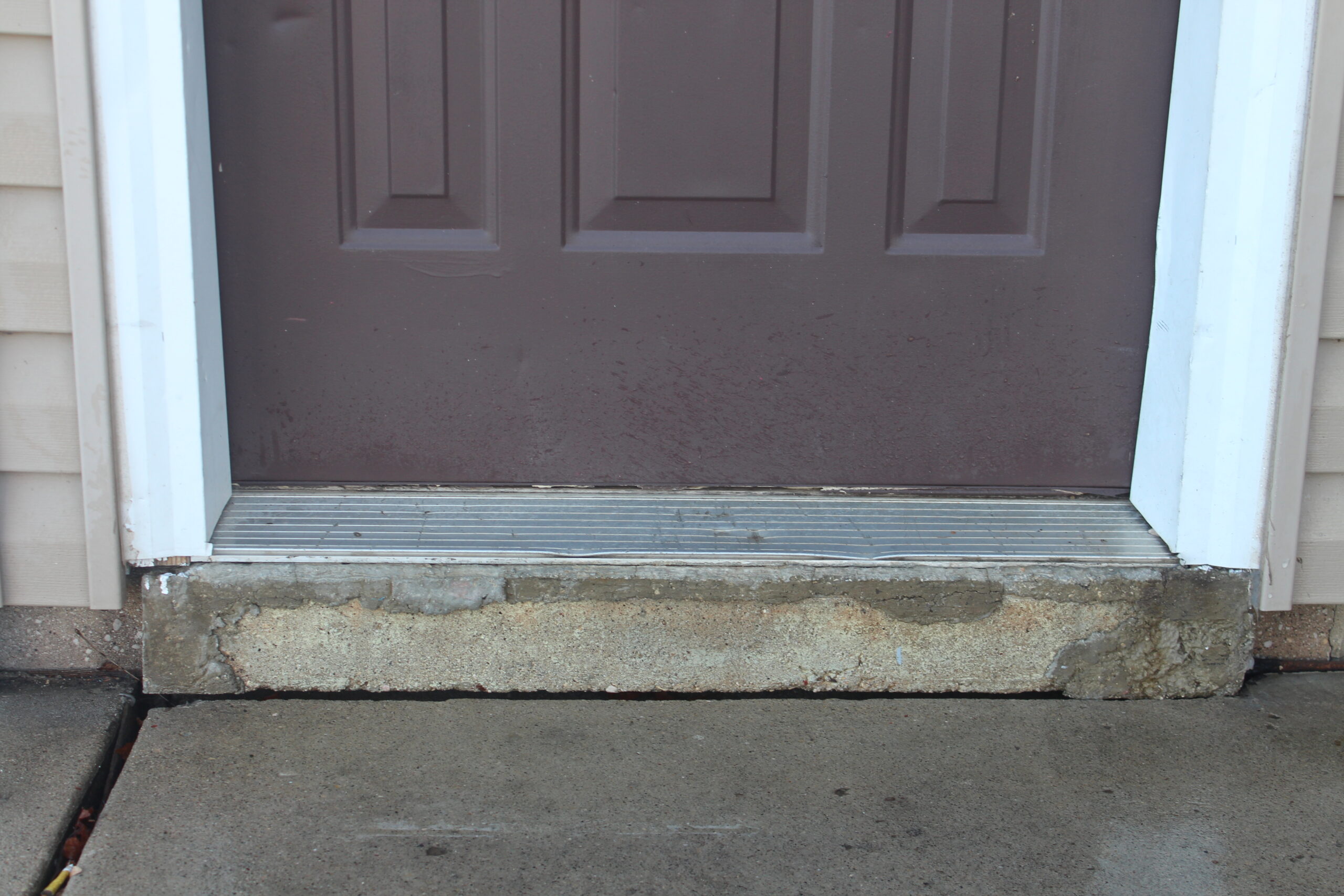 Concrete doorstep repair Galveston TX